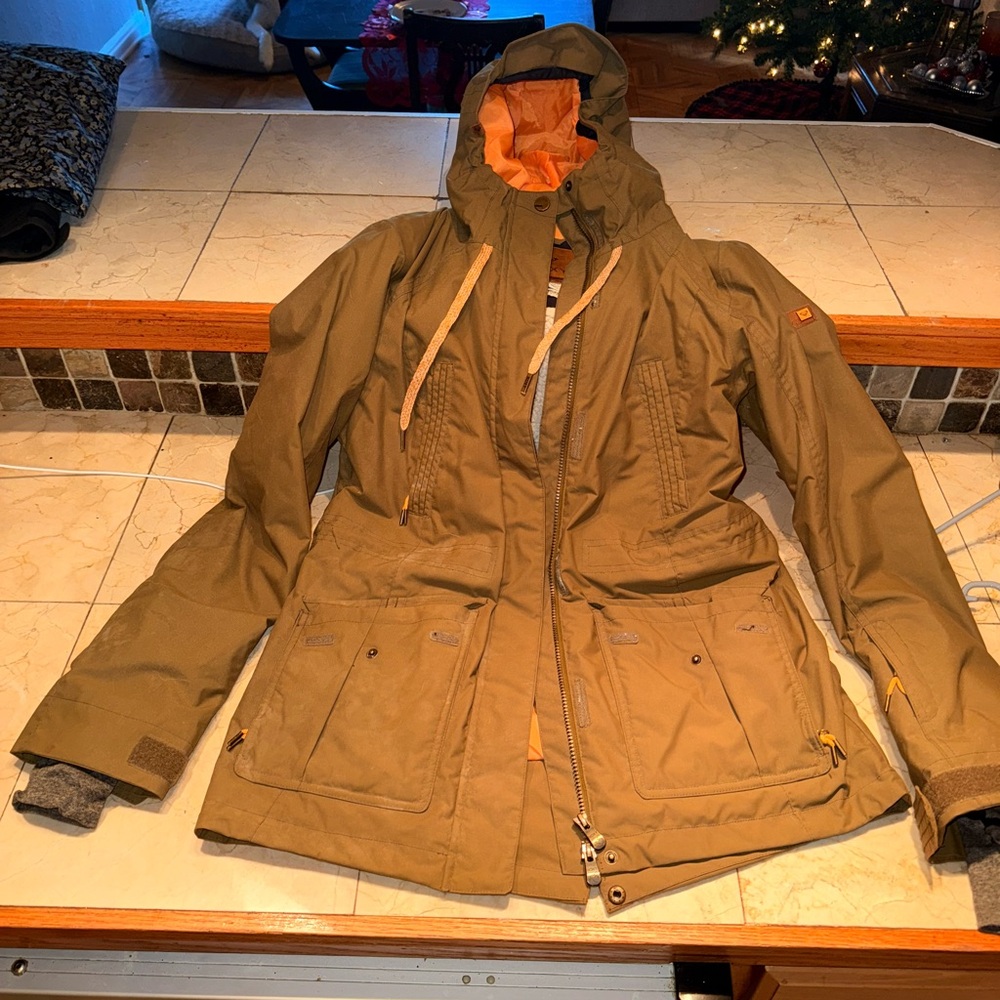Roxy Black and Brown Jacket with DryFlight Technology